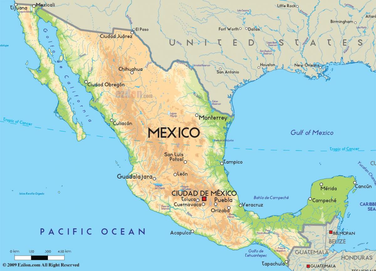 מפת מקסיקו